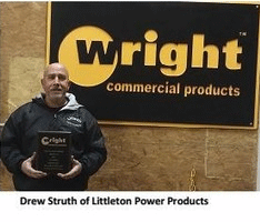 Voted dealer of the year by Wright Manufacturing 2015
